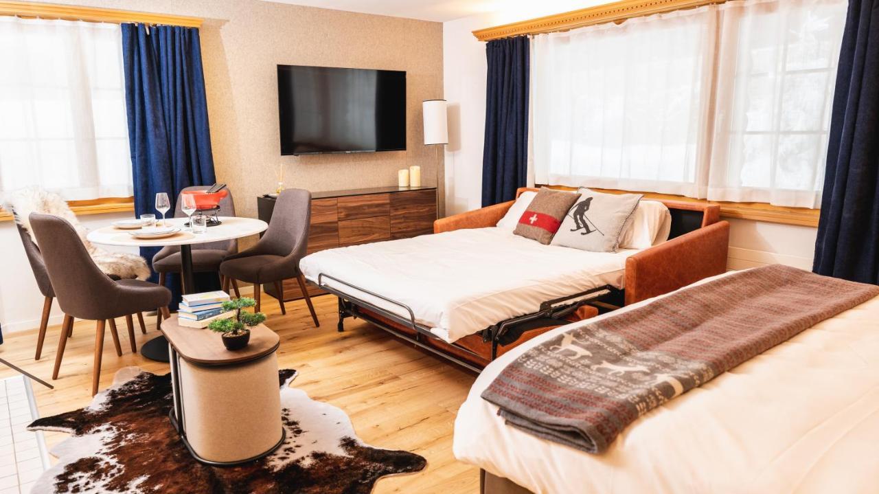 Wunderstay Alpine 16 Chic Studio Central Location Klosters Buitenkant foto